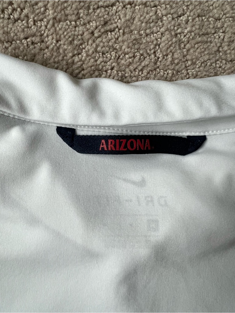Nike Men’s University of Arizona Wildcats Striped Dri-Fit Golf Polo - Picture 6 of 7